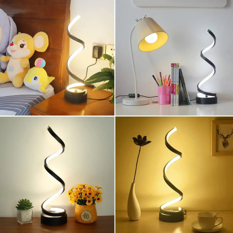 Luminária LED Espiral Portátil Recarregável Sem Fio TechG