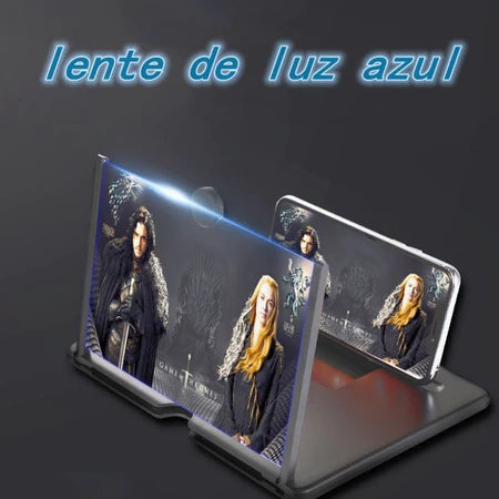 Ampliador De Tela Lente 3d Suporte Dobrável De Celular Para Vídeos e Jogos e Ensino on-line